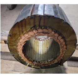 Windings Cut on a scrap stator