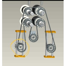 BWS-100v2 - Main Chain Bottom Gear Assembly