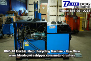 Electric Motor Recycling Machine - Rear view - BMC-10