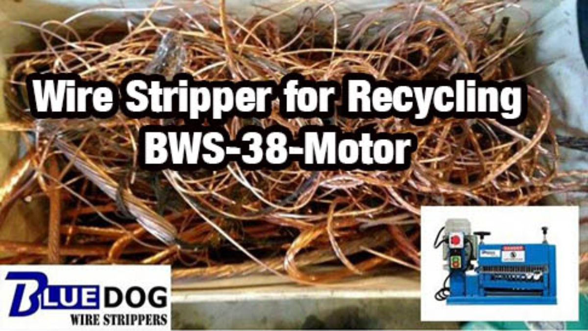 Wire stripper for recycling scrap copper or aluminum wire