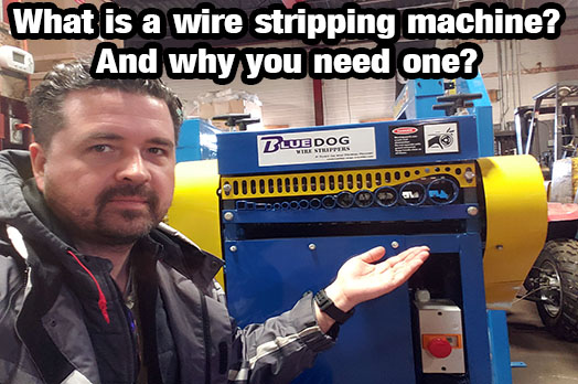 What is a wire stripping machine?