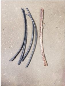Recover scrap copper from XLPE Cable